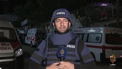 استشهاد محمد وشاح مراسل الجزيرة مباشر في قطاع غزة 