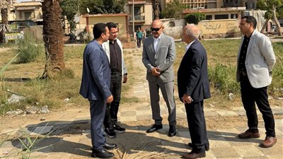 محافظ السويس يتفقد حديقة عبد الخالق ثروت ويوجه بسرعة تطويرها لخدمة المواطنين