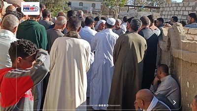أهالى فيديمين يشيعون جثمان شاب لقى مصرعه غرقاً فى مياه بحر يوسف بالفيوم