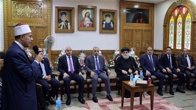 مدير أوقاف الإسماعيلية يشارك في تهنئة أقباط المحافظة بعيد القيامة المجيد 
