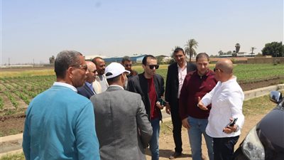 سكرتير عام بنى سويف يتفقد محطة البحوث الزراعية بسدس