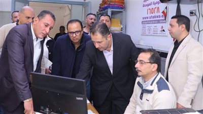 جولة ميدانية لمحافظ دمياط بكفر البطيخ لمتابعة العمل بالمركز التكنولوجي 