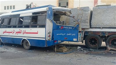 إصابة 31 طالبا في تصادم أتوبيس مدرسة وسيارة نقل بطريق القصير–سفاجا