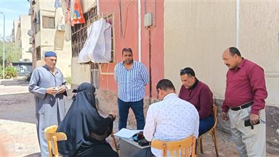 حملات مكثفة لتحصيل مستحقات الدولة بمدينة مبارك 2 بحي فيصل في السويس