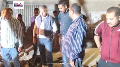 رئيس مياه الفيوم يترأس أعمال إصلاح خط طرد محطة رفع قحافة ويشيد بسرعة الانتهاء