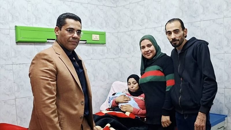 عودة رضيعة مستشفى