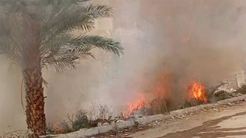 من موقع الحريق 