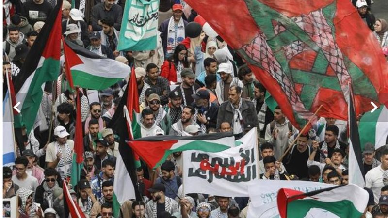 صورة من المظاهرات