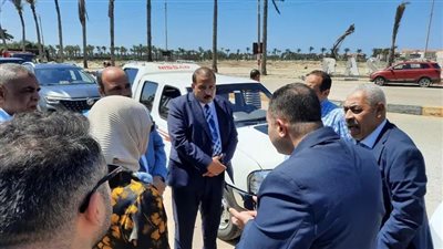 محافظ دمياط يتابع ميدانيًا أعمال خط المياه الناقل بطريق رأس البر الغربي