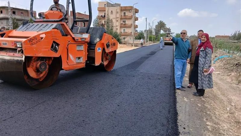 رصف طريقين بالرحمانية