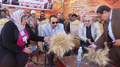 محافظ سوهاج يتفقد حصاد محصول القمح ويتابع عمليات التوريد 