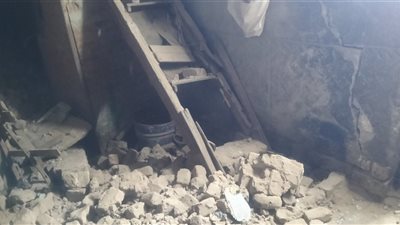 سقوط منزل قديم مكوَّن من طابقين بدرب العجمي بأسيوط وإصابة شخص