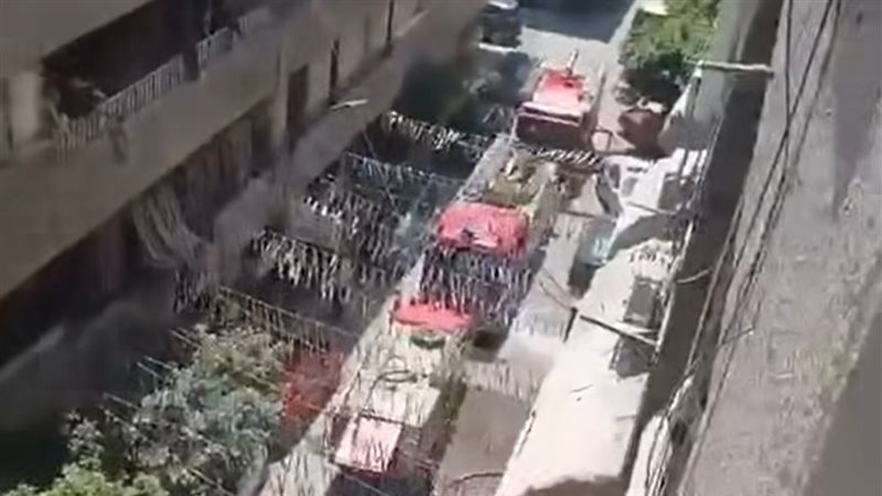 حريق شقة بحدائق القبة