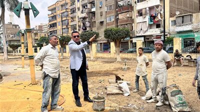 استمرار تطوير ورفع كفاءة حديقة الغريب لتعزيز المظهر الجمالي بحي السويس