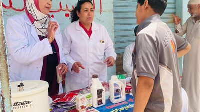 قافلة بيطرية مجانية بقرية العمدة بالسويس ضمن مبادرة حياة كريمة