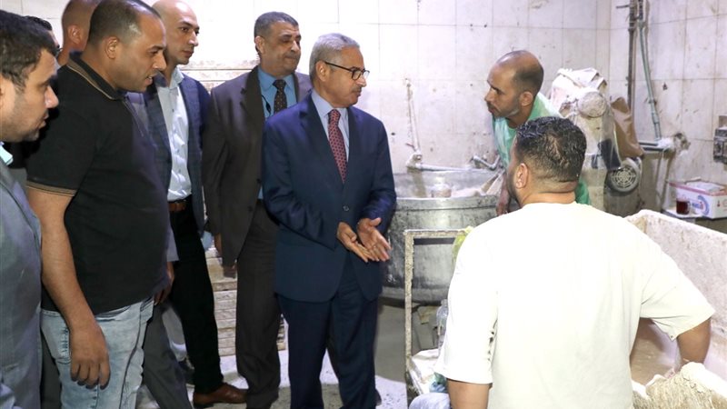 محافظ بنى سويف خلال