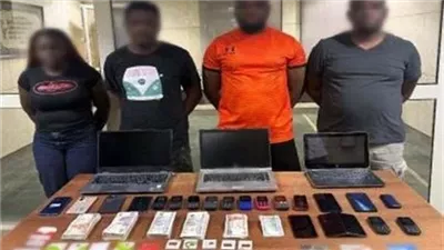 بحوزتهم 3 أجهزة لاب توب و 19 محمول.. ضبط تشكيل عصابي أجنبي بتهمة النصب والاحتيال على المواطنين بالقاهرة