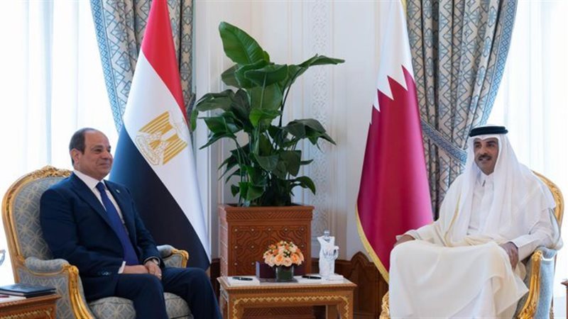 أمير قطر والرئيس