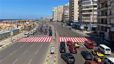 استعدادا لفصل الصيف.. تخطيط طريق كورنيش الإسكندرية وفقا للكود المصري