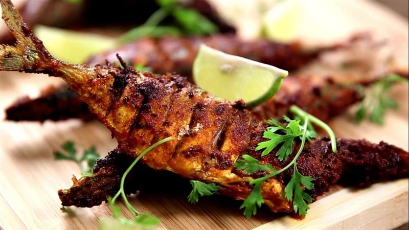 السمك المقرمش