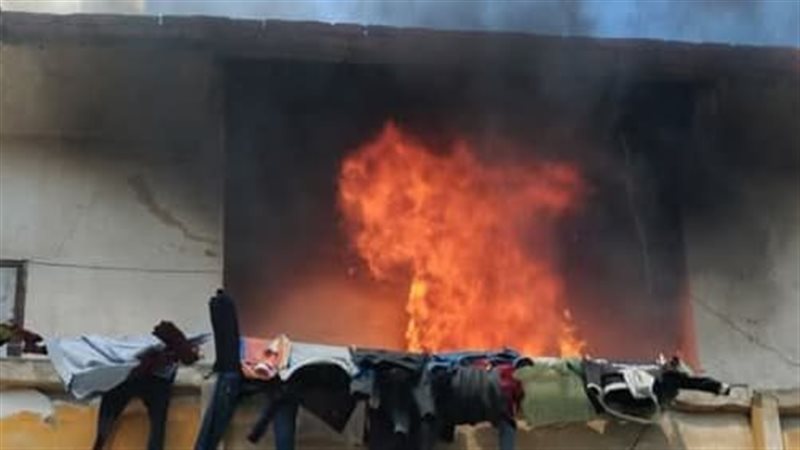 حريق وحدة سكنية ببورفؤاد