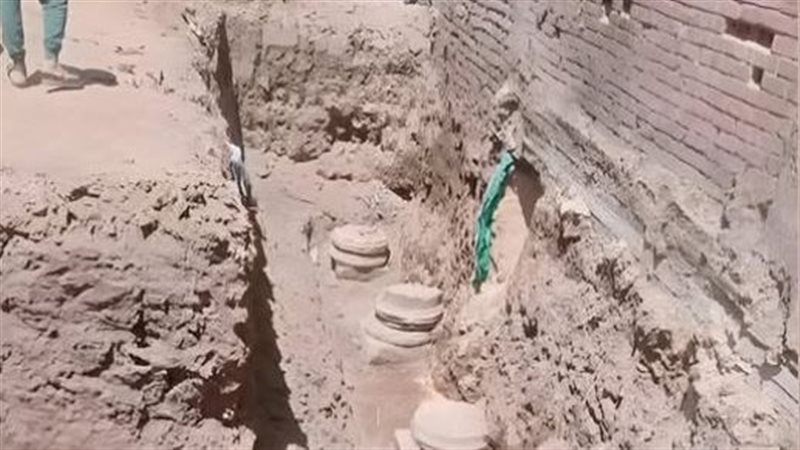 جزء من الحفائر الأثرية
