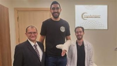 عمر طارق السعيد نجم منتخب السلة يجري عملية جراحية ناجحة