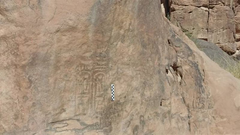 اكتشاف نقش فرعوني