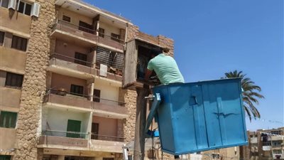 تطوير وتجديد أعمدة الإنارة بمدينة الصباح في حي فيصل بالسويس ضمن خطة شاملة 