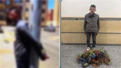 قيدوه بالعمود.. كواليس ضبط لص الأسلاك الكهربائية من شقق تحت التشطيب بأكتوبر