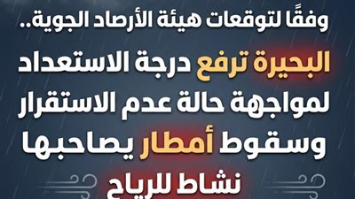البحيرة ترفع درجة الاستعداد لمواجهة عدم استقرار الطقس واحتمالية سقوط أمطار