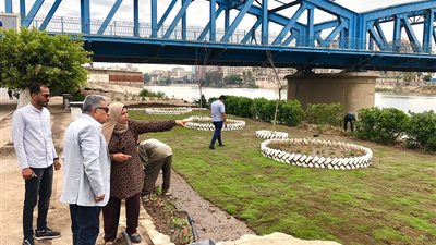 محافظ الدقهلية يتفقد أعمال إنشاء حدائق بمدينة طلخا