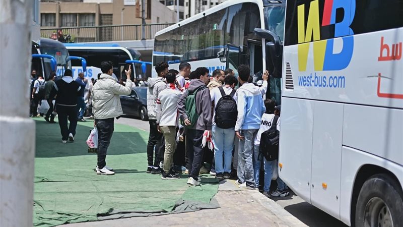 حافلات جماهير الزمالك
