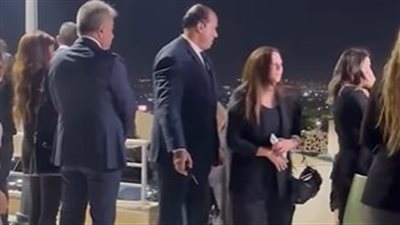 دنيا سمير غانم ورامي رضوان وإيمي وحسن الرداد في عزاء هاني شاكر 