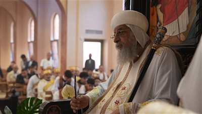 البابا تواضروس الثاني يصلي قداس عيد القديس مارمرقس في كاتدرائية 