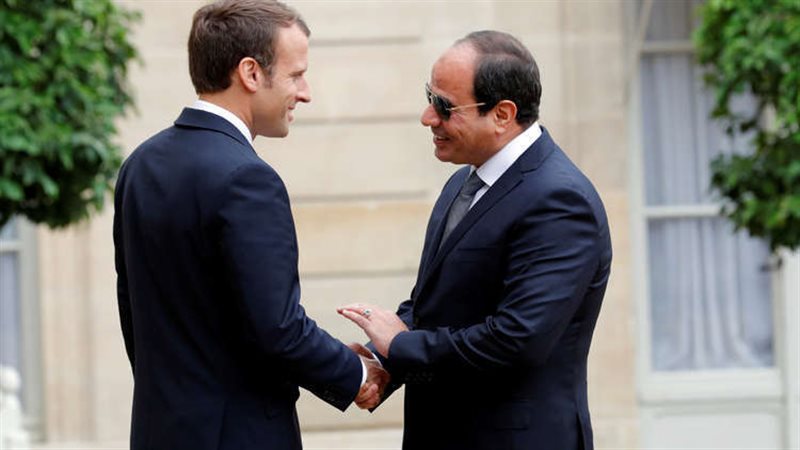 ماكرون والسيسي