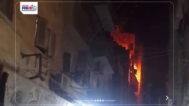 جانب من الحريق 