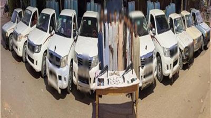 التشكيل العصابي والمضبوطات