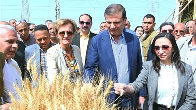 محافظ البحيرة تستقبل وزير الزراعة وسفيرة الاتحاد الأوروبي 