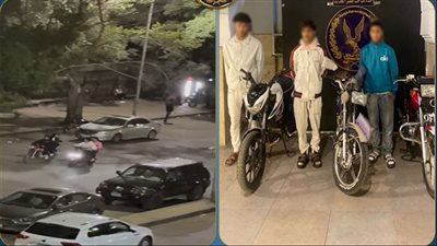 ضبط 3 شباب استعرضوا بدراجات نارية بمحدثات صوت وأثاروا فزع الأهالي بالقاهرة