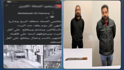 سلاح أبيض وخلافات مصاهرة.. سقوط بلطجي هدد أسرة كاملة في المحلة