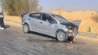 إصابة 3 طلاب بجامعة أسوان في انقلاب سيارة ملاكي على طريق المطار