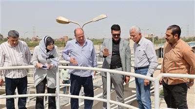 مستشار رئيس الوزراء يتفقد محطة معالجة الصرف الصحي ببلتان بالقليوبية