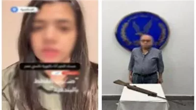 سقوط المتهم بقتل قطط أمام عيادة بيطرية باستخدام بندقية ضغط هواء بالإسكندرية