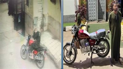 ضبط عنصر جنائي سرق دراجة نارية أمام محكمة بإسنا في الأقصر