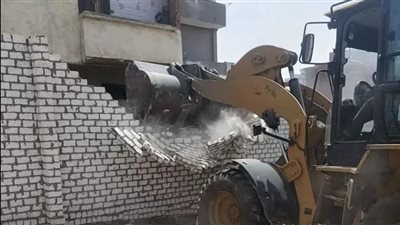 ضمن الموجة 29.. إزالة 7 حالات تعد على أملاك الدولة جنوب بورسعيد