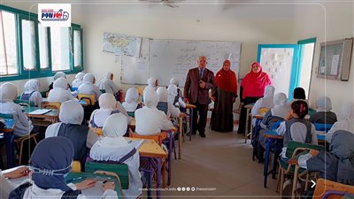 انضباط امتحانات النقل بمدارس الفيوم في يومها الأول