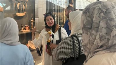 جولة علمية لطلاب الآثار داخل المتحف الكبير للتعرف على كنوز رمسيس وتوت عنخ آمون