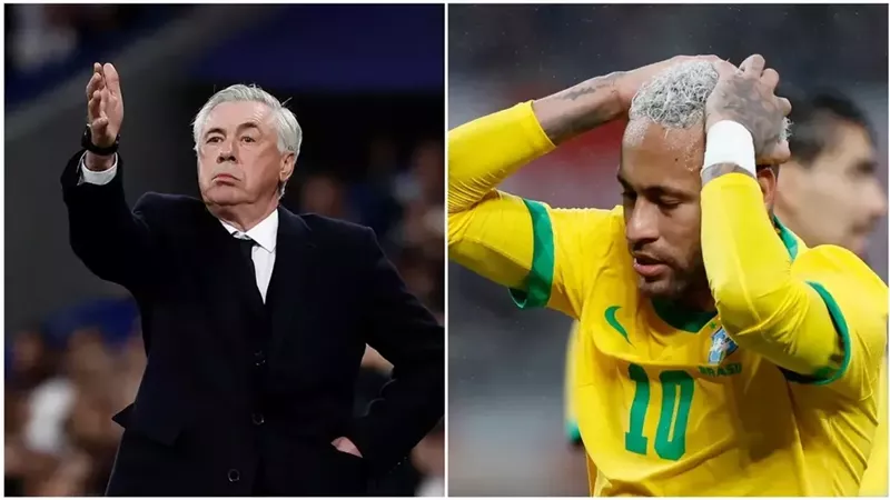 نيمار وأنشيلوتي سويا