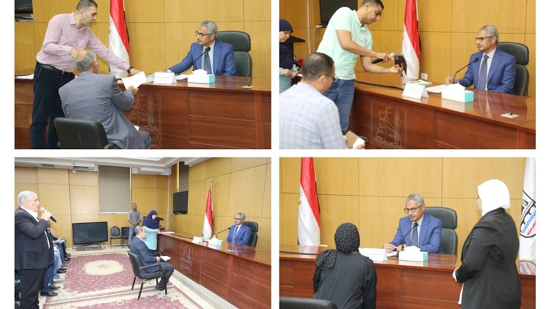 محافظ بنى سويف خلال